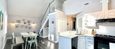 Microwave, oven, stovetop, dishwasher