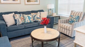 Condo, Multiple Beds, Kitchen (Surfside II 109) | Living area | 42-inch flat-screen TV with digital channels, TV - Surfside II 109 (South Padre Island)