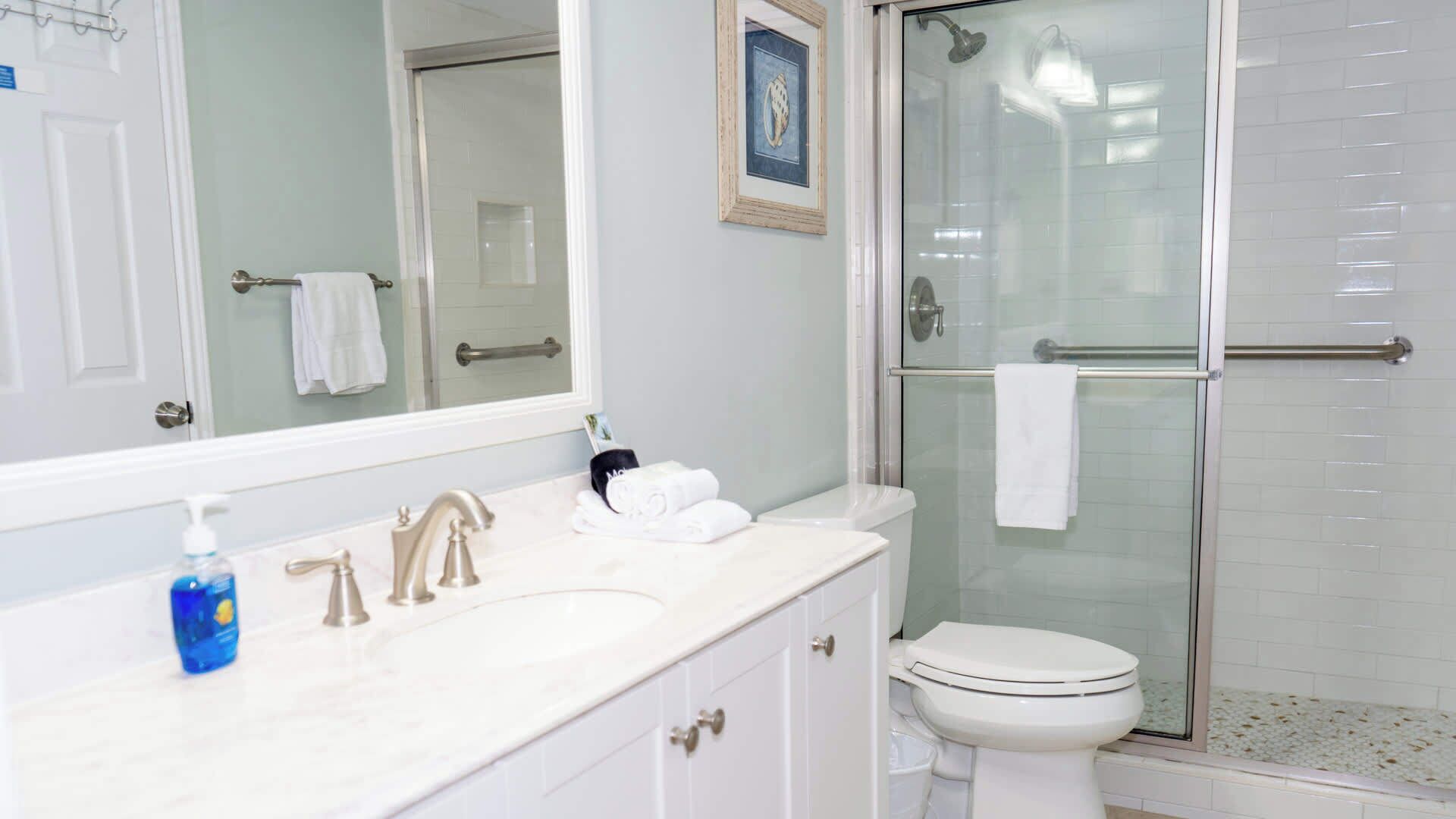 Condo, Multiple Beds, Kitchen (Surfside II 109) | Bathroom | Shower, towels, toilet paper