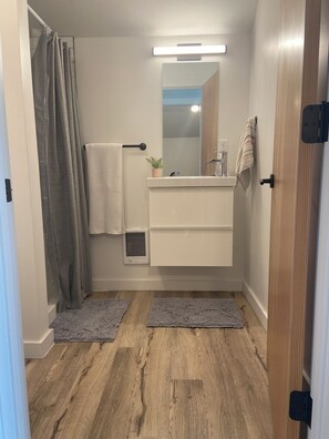 Shower, hair dryer, towels, soap - Modern Guesthouse in Bozeman (Bozeman)