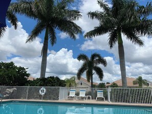 Outdoor pool, a heated pool - Tropical Villa in award winning Golf community located in the heart of Venice Fl (Venice)
