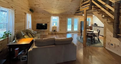 Peace and quiet in a fully equipped cabin nestled in the woods of the ADKs.