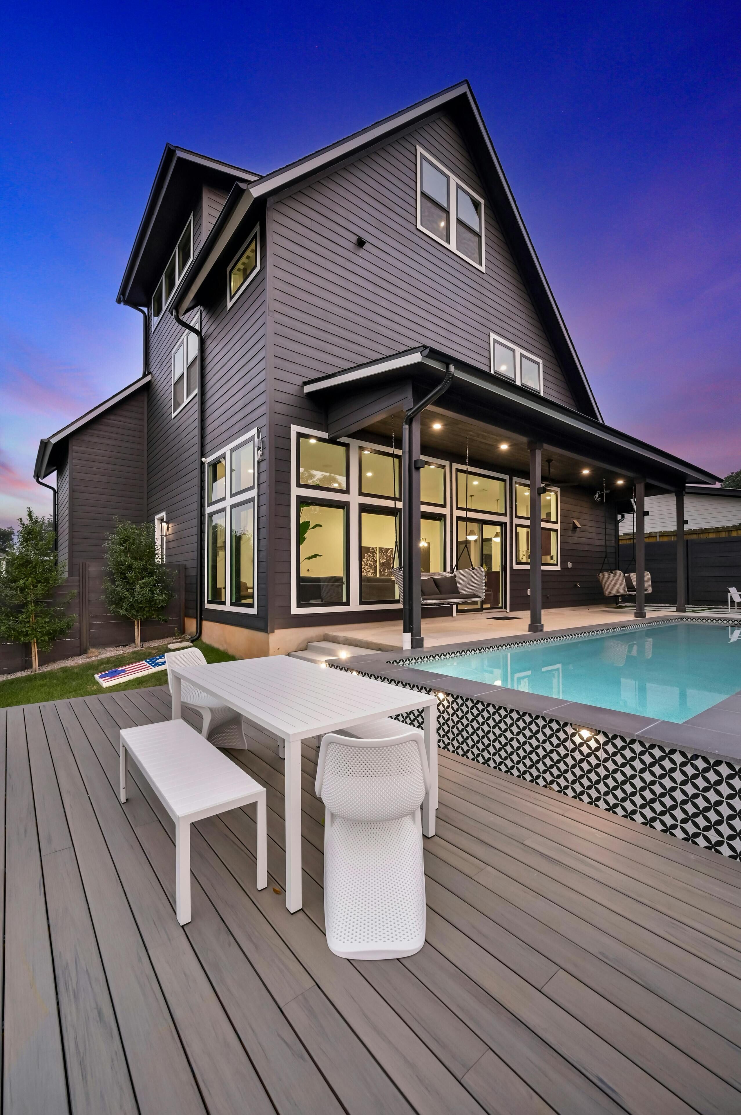 Et oppvarmet basseng