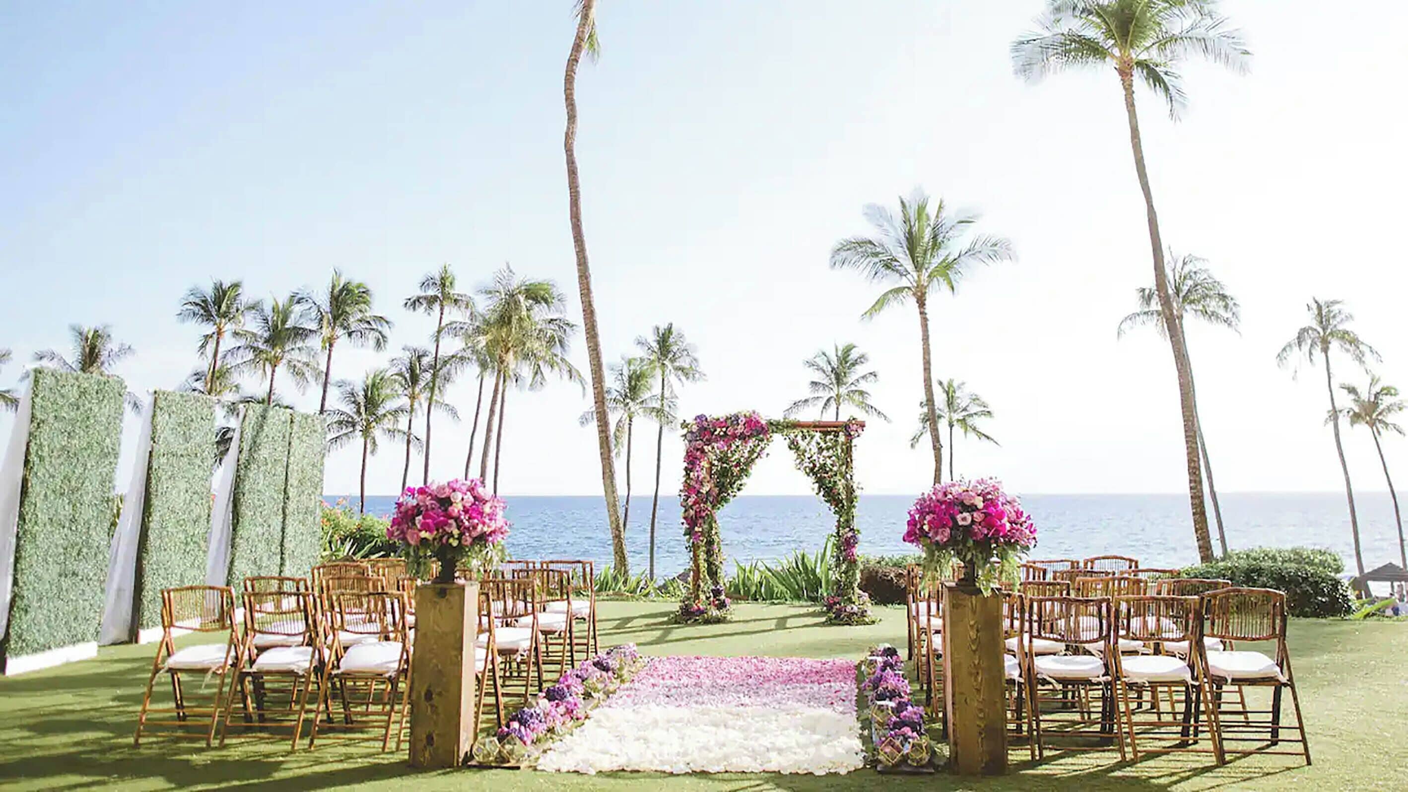 Outdoor banquet area