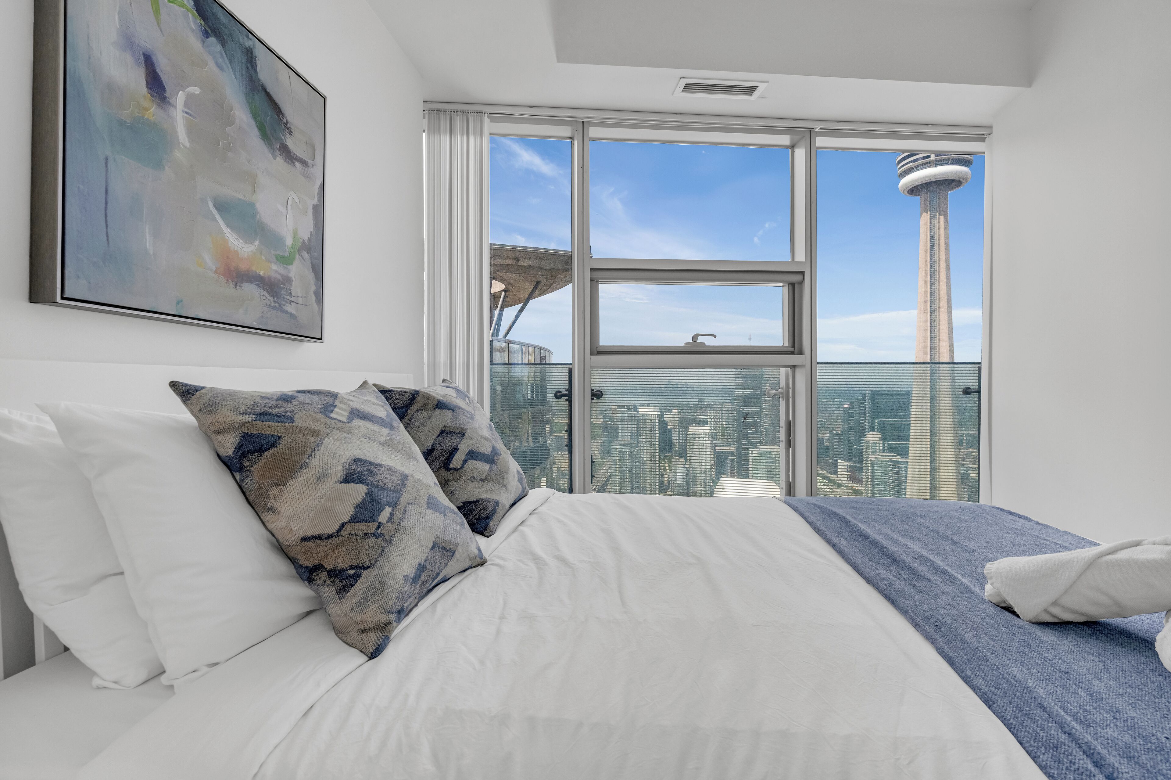 Economy Suite | Premium bedding, blackout curtains, iron/ironing board, free WiFi