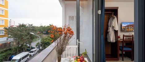 Blick von der Unterkunft