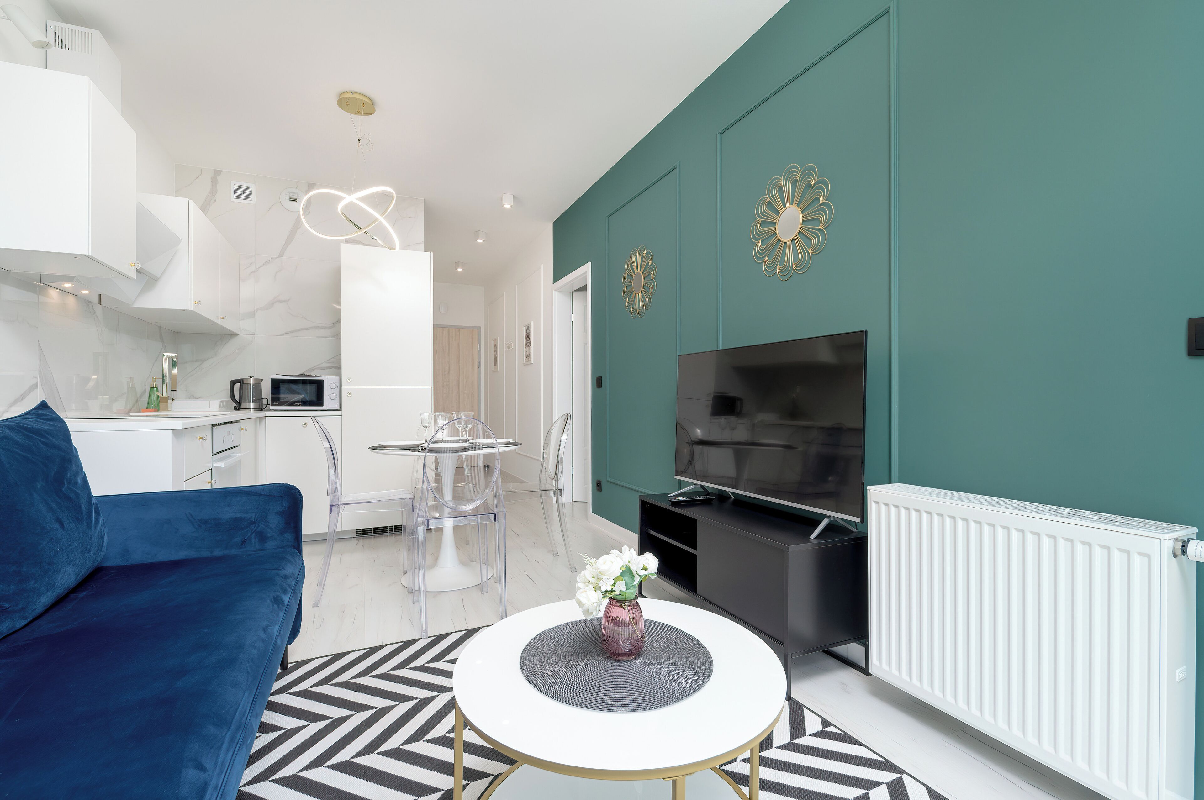 Apartemen, 1 kamar tidur, balkon | Ruang keluarga