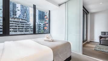 Apartament familiar, 2 dormitoris, balcó, vistes a la ciutat | 1 dormitori, wifi gratuïta i roba de llit