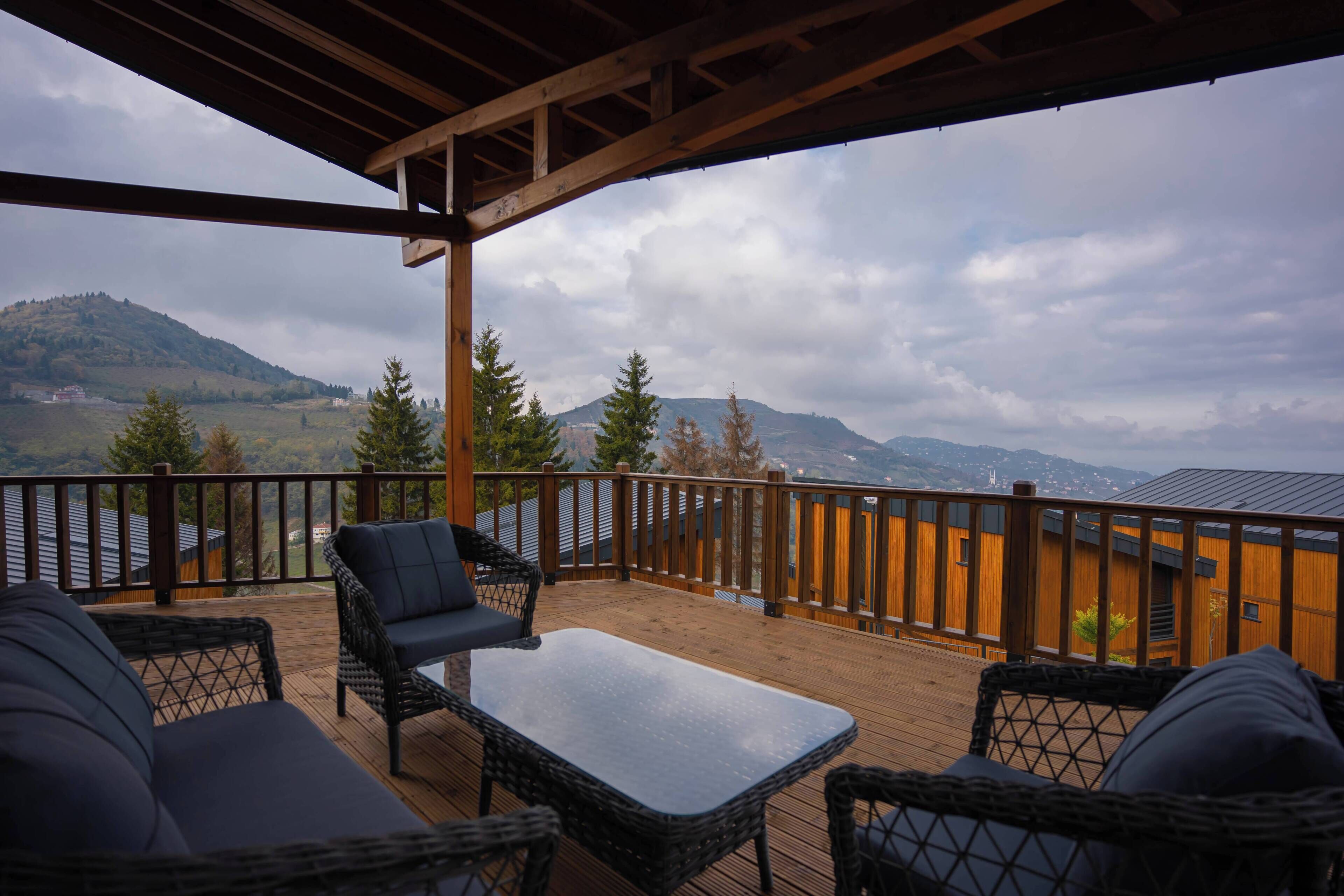 Bungalow Premium - 4 sovrum - utsikt mot bergen - mot havet | Terrass/Patio