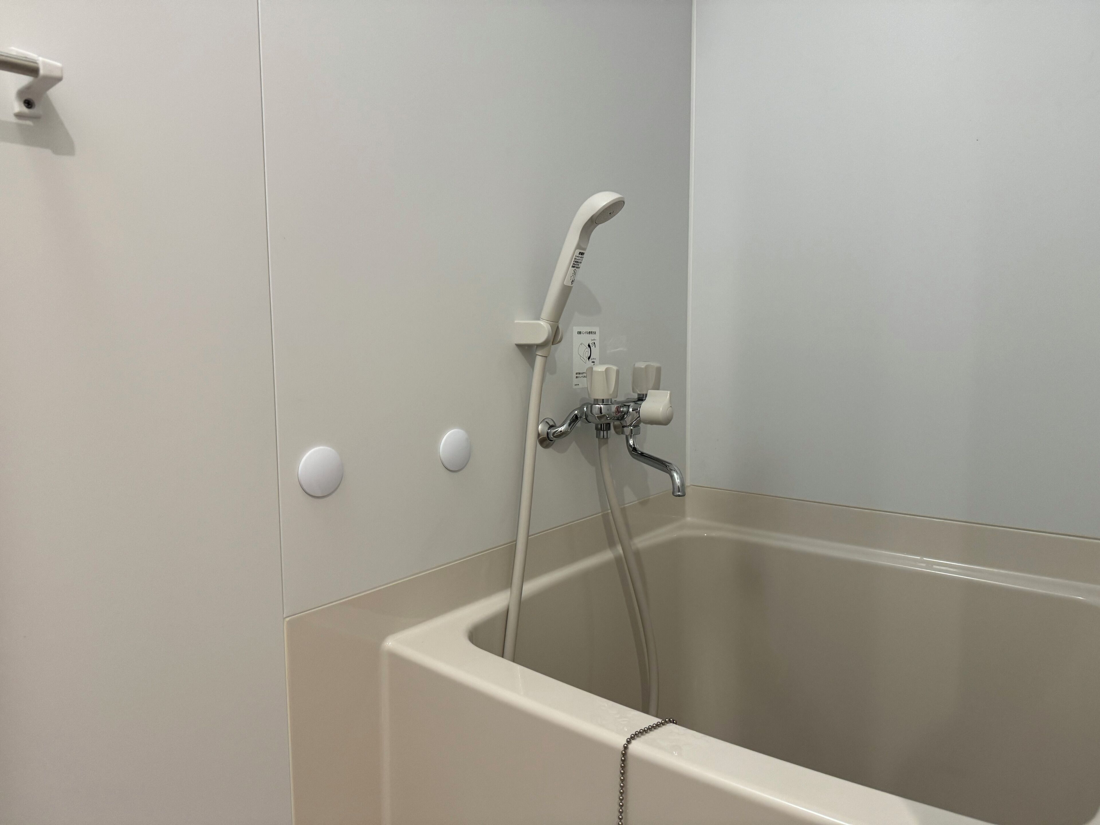 Hair dryer, electronic bidet, towels, toilet paper