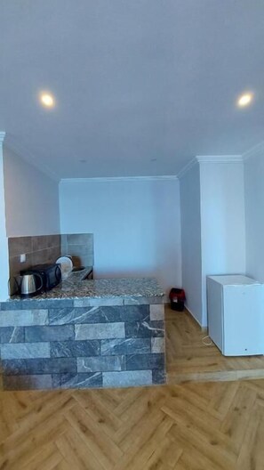 Luxury Studio Suite, Sea View | Private kitchen | Mini-fridge, microwave