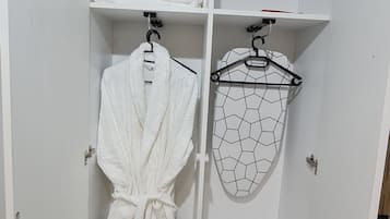 1 bedroom, laptop workspace, blackout curtains, iron/ironing board