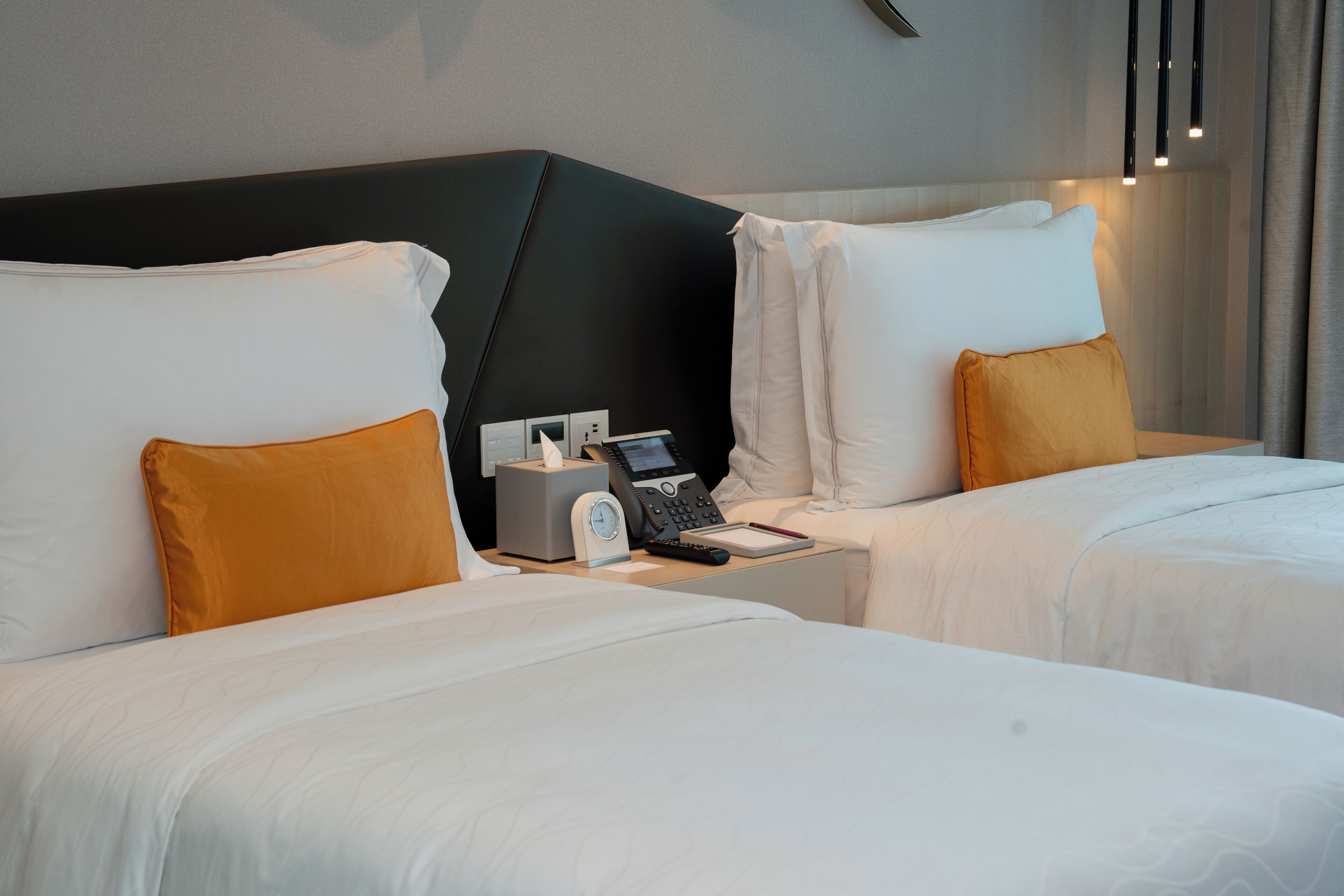 Zweibettzimmer (Cityscape) | Hochwertige Bettwaren, Minibar, Zimmersafe, Schreibtisch