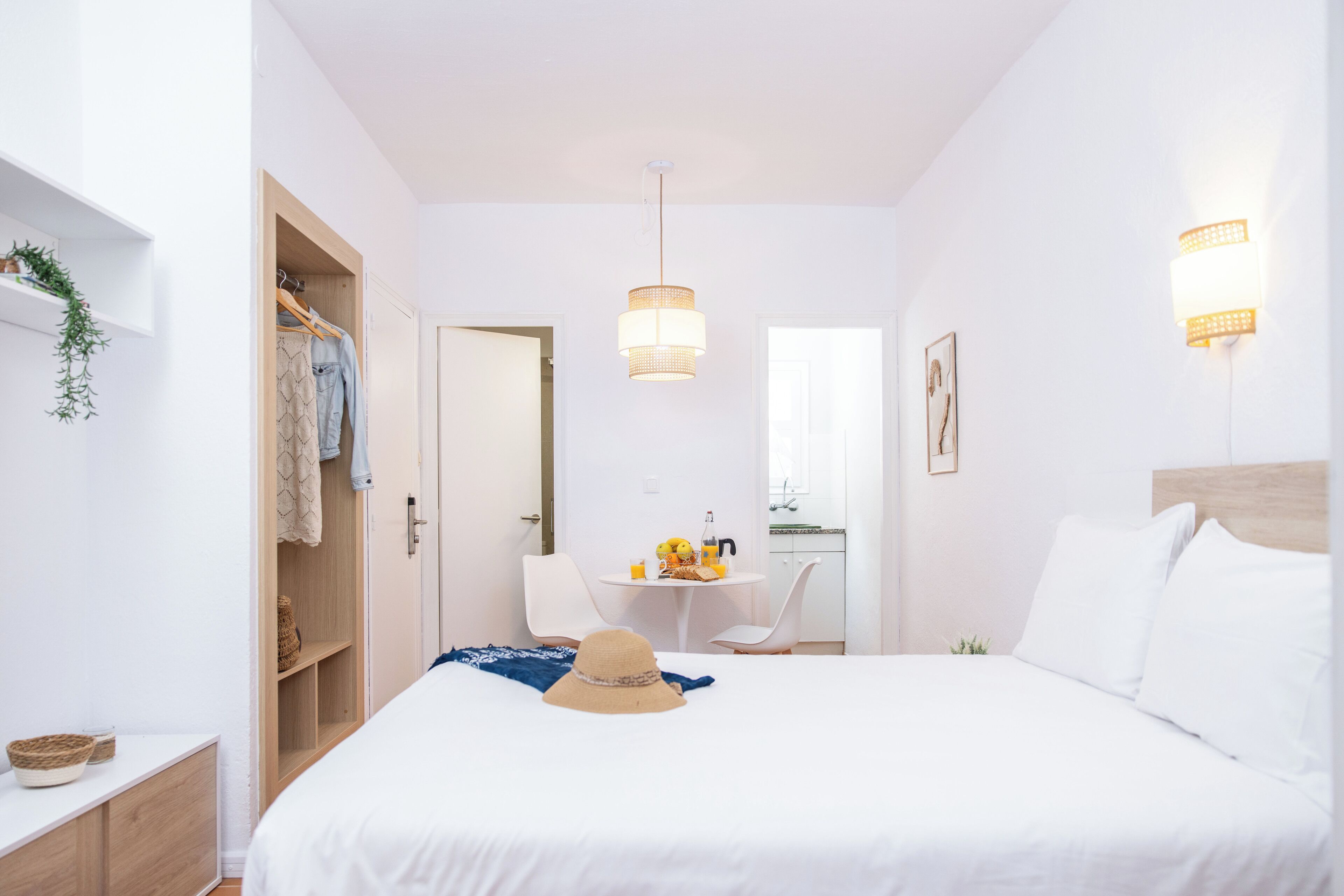 Studio, khu vực vườn | Truy cập Internet không dây miễn phí, bộ trải giường 