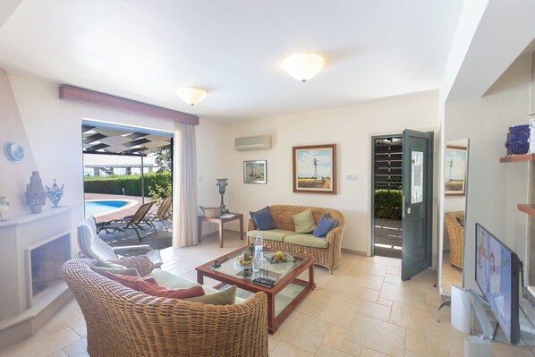 Villa, 3 Bedrooms, Private Pool, Garden View | Living area - Protaras Spetses Villa Sp5 (Paralimni)