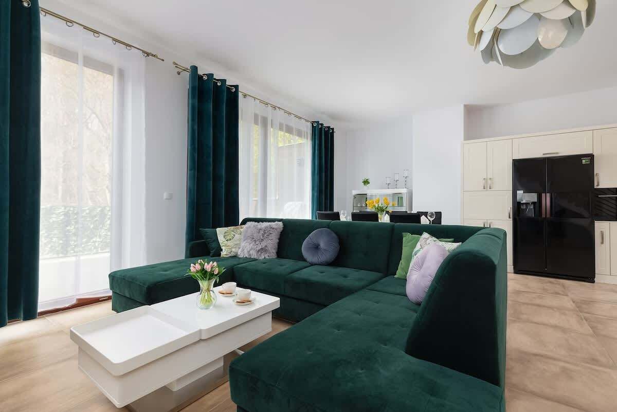 Living room with television.