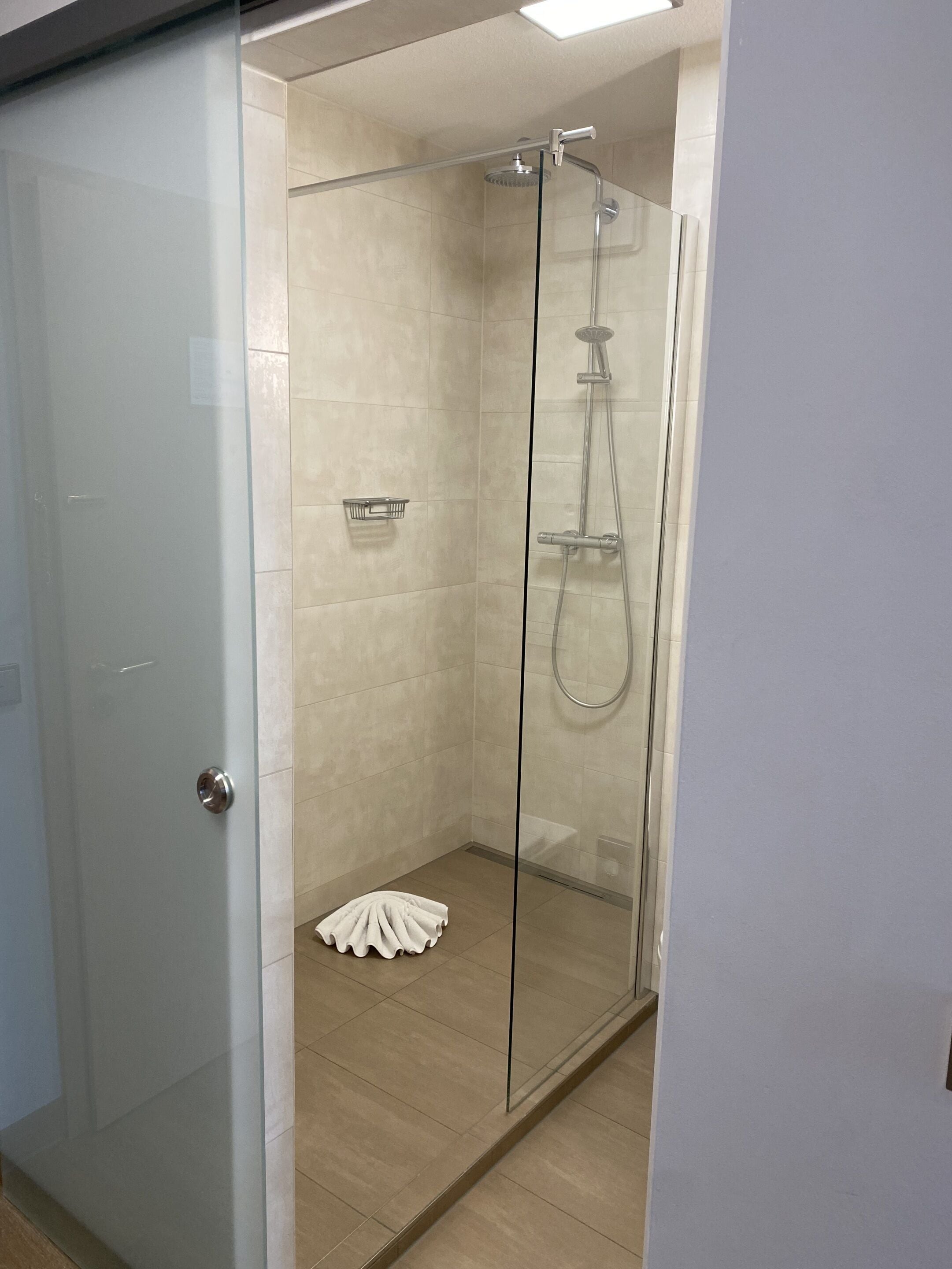Habitación doble Deluxe, baño privado | Baño | Regadera, regadera tipo lluvia, amenidades de baño gratuitas 