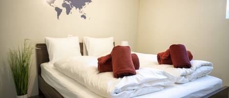 Free WiFi, bed sheets