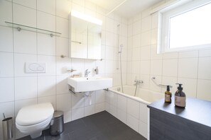 Hair dryer, towels