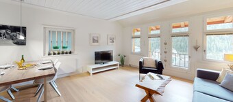 Chasa Vista Pisoc: Modern 2 ½-room apartment in the centre with panoramic views