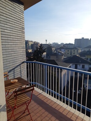 Leilighet, byutsikt | Terrasse/patio