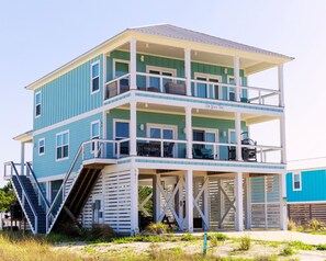 Exterior - Luxury Beach Home, Private Heated Pool, 100 Steps To Beach, Panoramic Gulf Views (Gulf Shores)