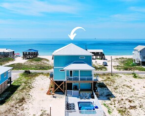 Exterior - Luxury Beach Home, Private Heated Pool, 100 Steps To Beach, Panoramic Gulf Views (Gulf Shores)