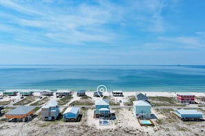 On the beach, sun-loungers, beach towels - Luxury Beach Home, Private Heated Pool, 100 Steps To Beach, Panoramic Gulf Views (Gulf Shores)