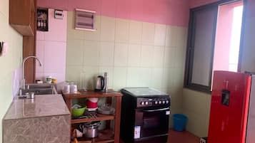 Apartment | Private kitchen | Fridge, microwave, dishwasher, cookware/dishes/utensils