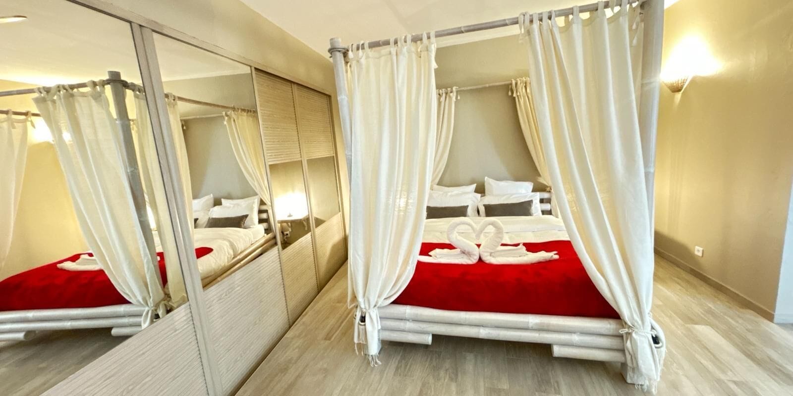 Chambre Lune de Miel, vue jardin