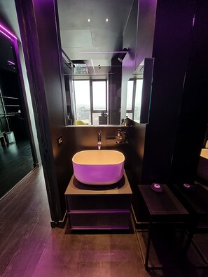 Towels, soap, toilet paper