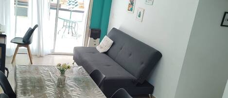 Apartment, 2 Bedrooms, Patio | Living area