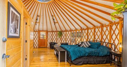 Unique authentic yurt stay near Yosemite National Park
