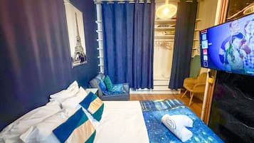 1 bedroom, iron/ironing board, free WiFi, bed sheets