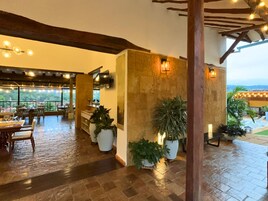 60-inch flat-screen TV with satellite channels