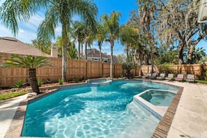 Pool - Spacious retreat just minutes from the beach with a stunning pool and game rooms (Jacksonville Beach)