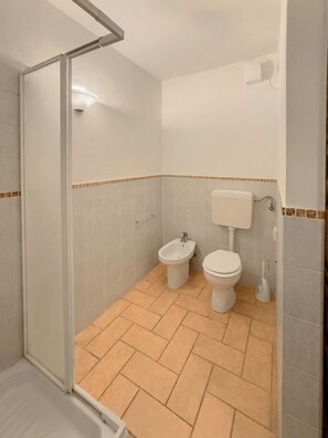 Haartrockner, Bidet, Handtücher, Seife