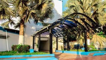 Majoituspaikan julkisivu