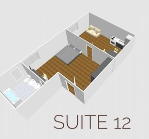 Floor plan - Two-room suite 12 hhse (SERRAVALLE SCRIVIA)