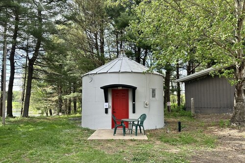 Unique grain bin cottages offering modern comfort for a memorable stay