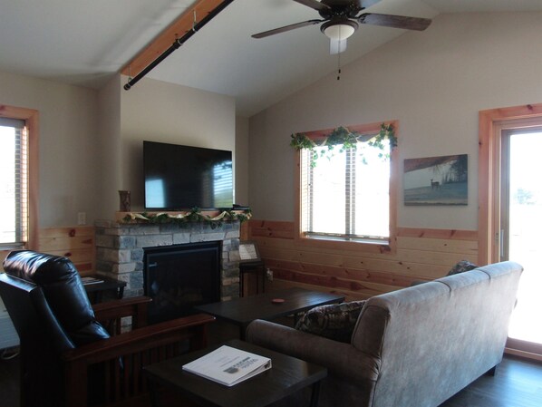 TV connectée, cheminée