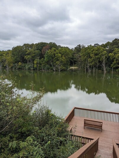Megan's Lodge on Deep Lake with private dock, patio & wildlife views