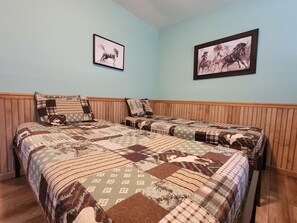 2 bedrooms, bed sheets