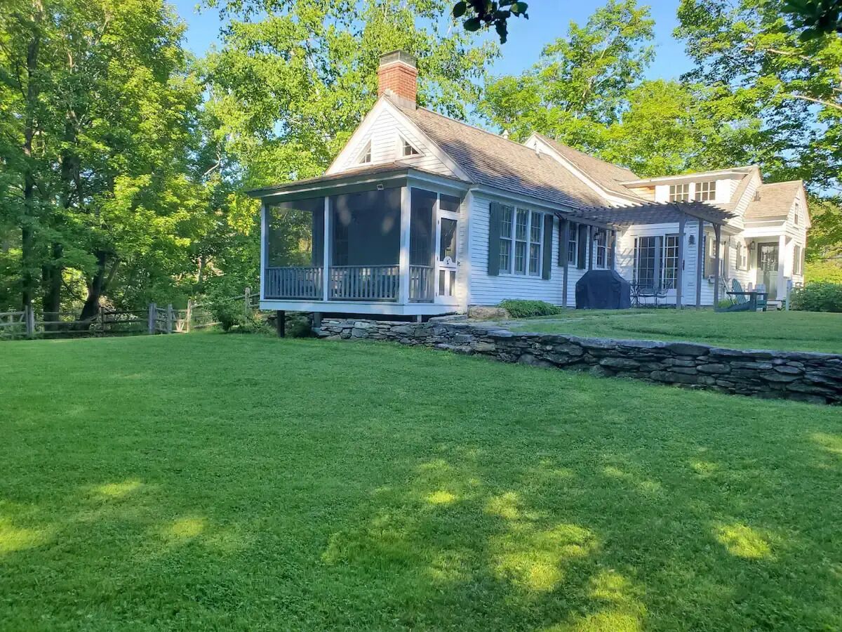 Classic Vermont Updated Farmhouse Style Vacation Home on Beautiful Country Road.