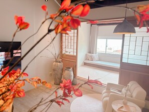 Cottage Romantico, vista mare | Area soggiorno