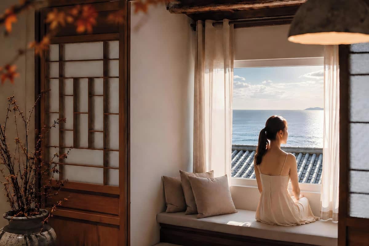浪漫村舍, 海景 | 4 多间卧室、特色装修、办公桌、笔记本电脑工作区