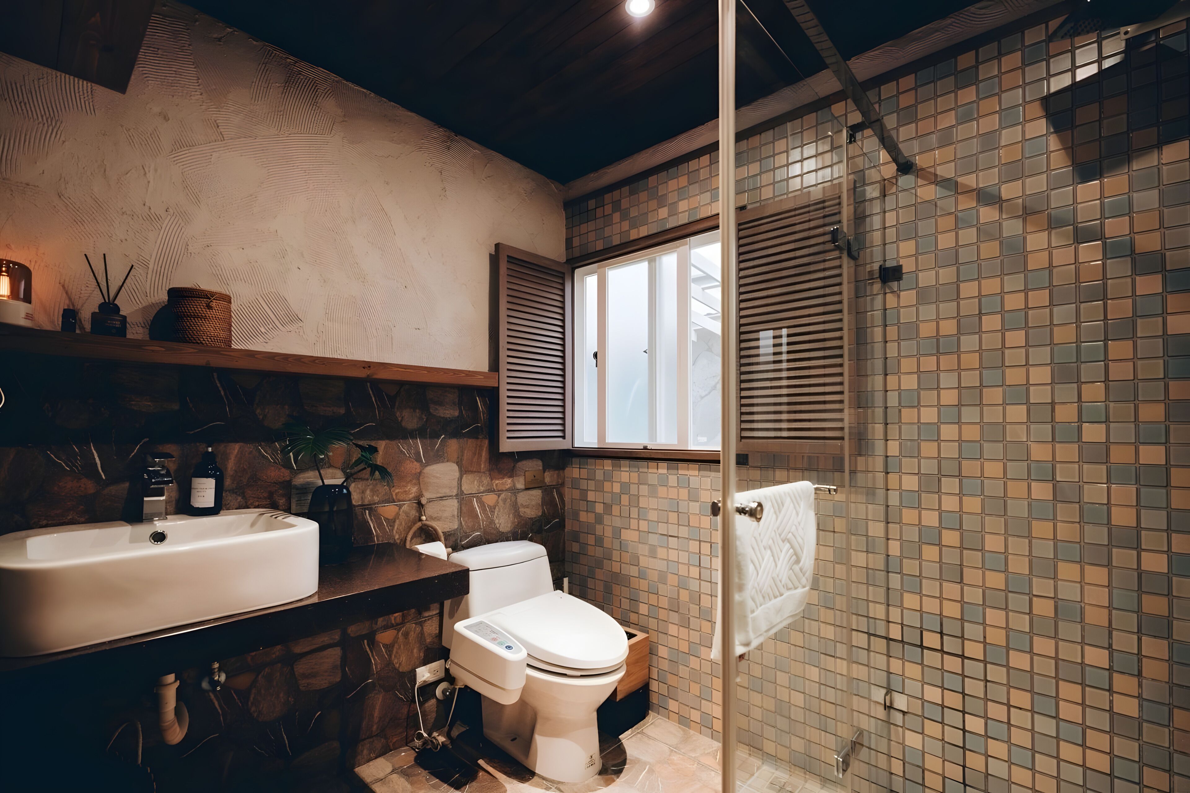 Romantic Cottage, Sea View | Bathroom