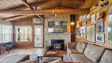 TV connectée, cheminée