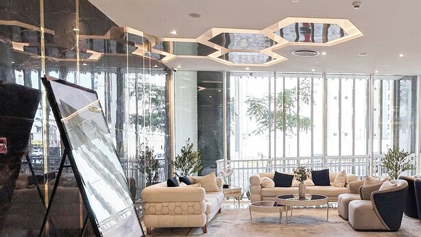 Lobby sitting area - Modern Studio With Balcony in Arjan (Dubai)