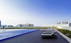 Outdoor pool - Modern Studio With Balcony in Arjan (Dubai)